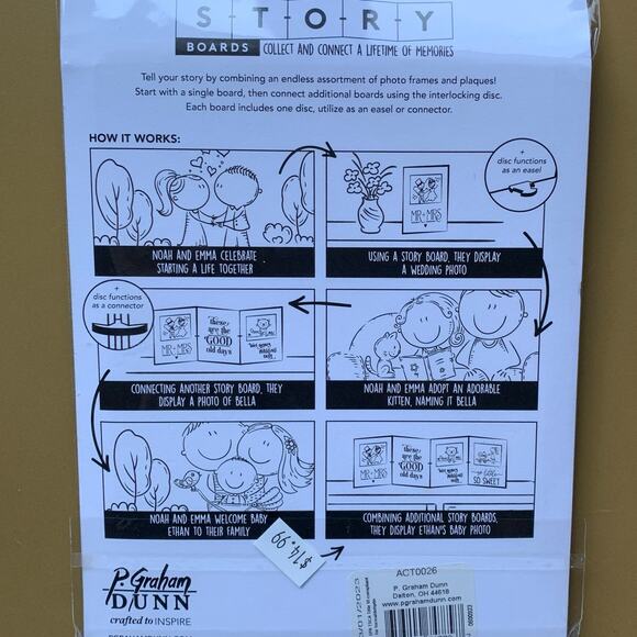 P Graham Dunn "A Bushel & A Peck" Story Board Linkable Frames Decor New - Picture 7 of 8